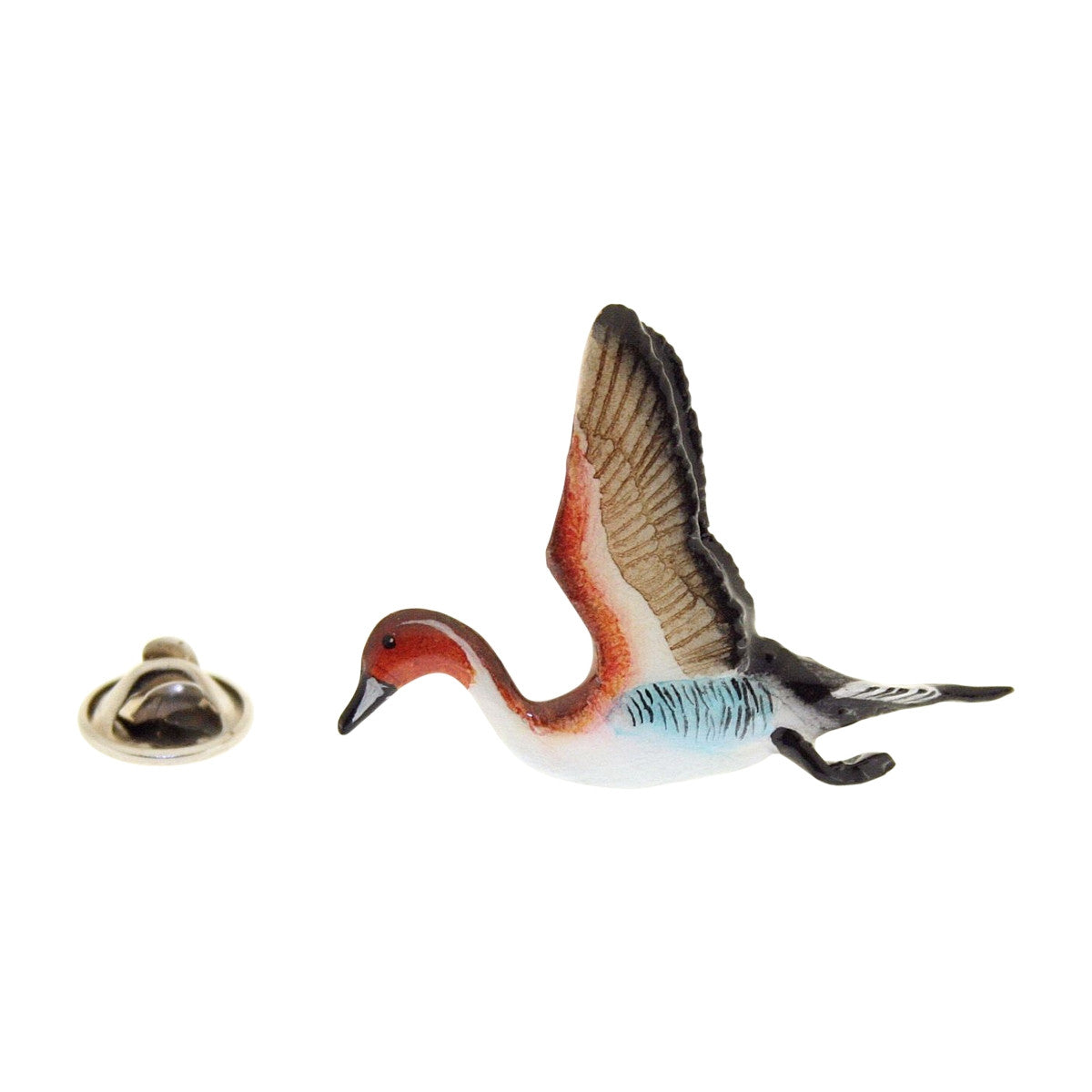 Pintail Flying Pin ~ Hand Painted ~ Lapel Pin ~ Hand Painted Lapel Pin ~ Sarah's Treats & Treasures